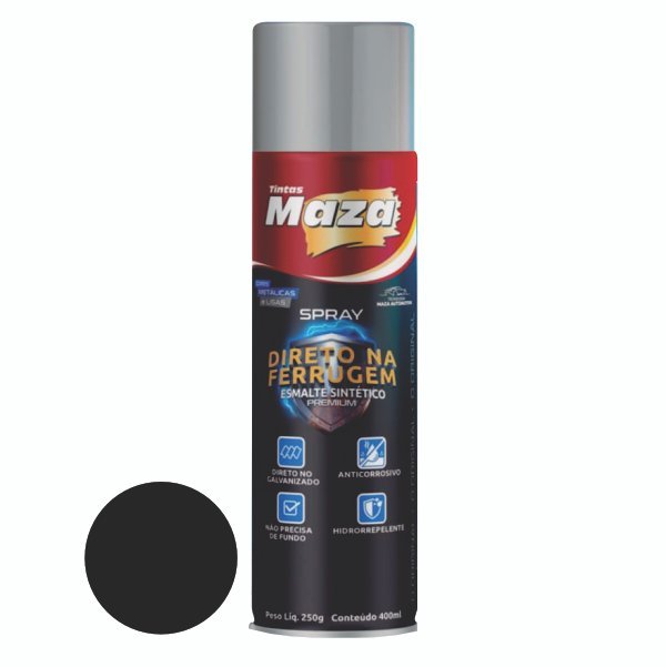 SPRAY MULTIUSO DIRETO NA FERRUGEM | 400ml | PRETO